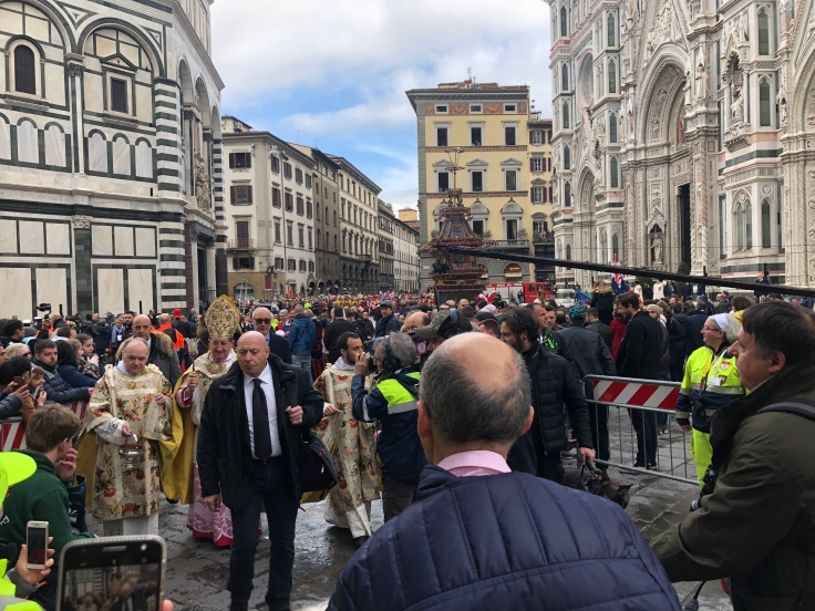Blessing on Easter Sunday in Florence, Italy.